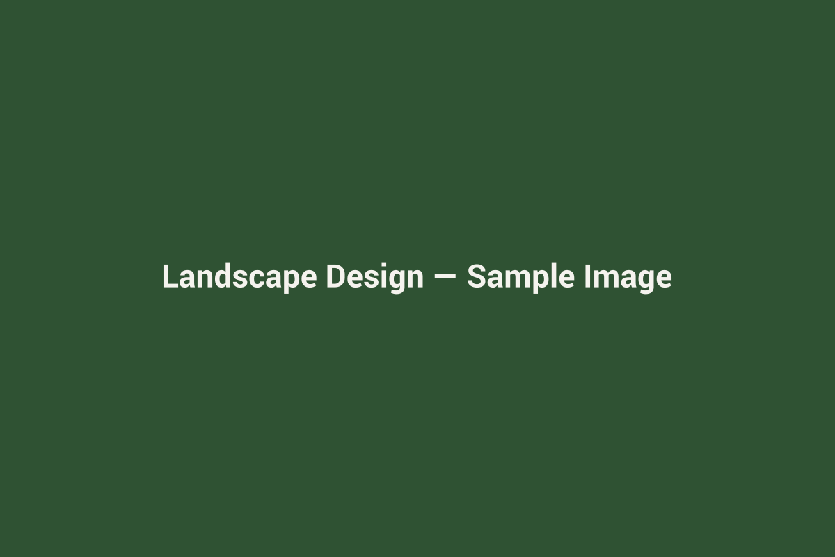 Sample placeholder image for landscape design services