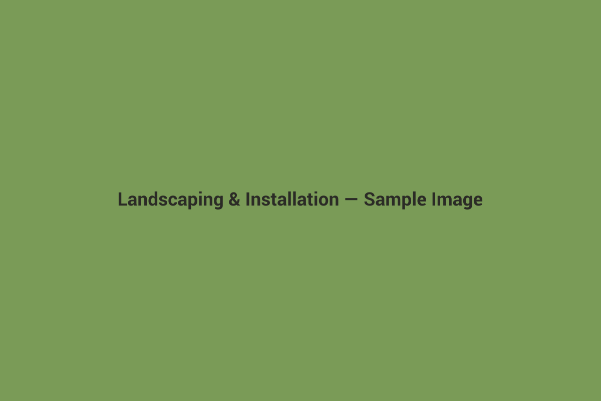 Sample placeholder image for landscaping and installation services