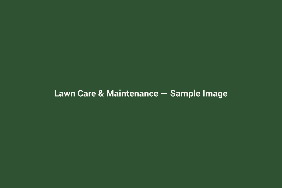 Sample placeholder image for lawn care and maintenance services