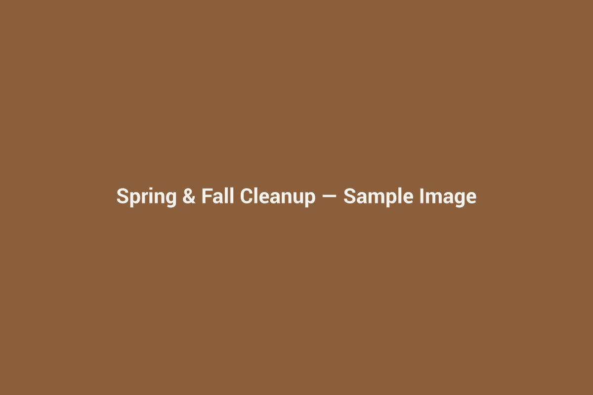 Sample placeholder image for spring and fall cleanup services